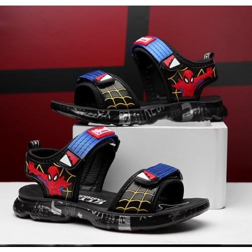 Disney Cute Spiderman Childrens Sandals Fashion Soft and Comfortable Boys and Girls Sneakers Fashion Childrens Shoes