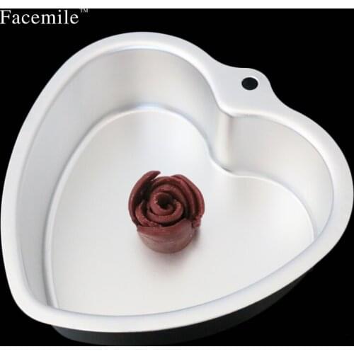 Egg Tart Piping Pastry Bread Heart Shape Mould Tools Removable Bottom Round Cake Baking Mould Pan Tin Gift Bakeware Tray 03039