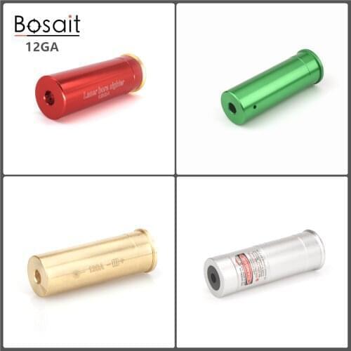 Bosait 12 Gauge Red Laser Bore Sight 12ga Cartridge In Chamber Boresighter for Hunting