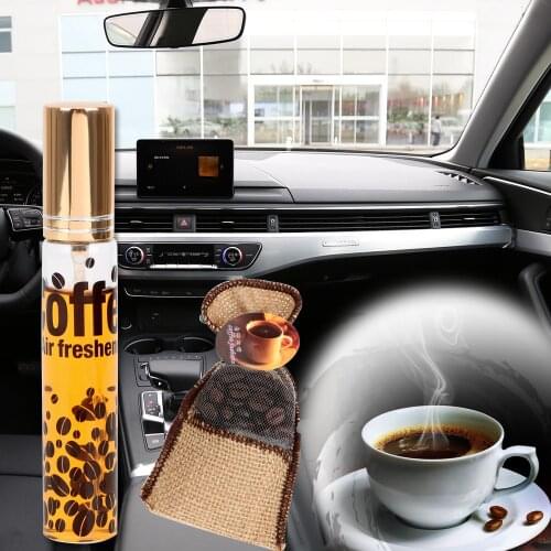 LEEPEE 2 piece/set Decoration Car Perfume Coffee Air Freshener Coffee Bean Ornament Car-styling