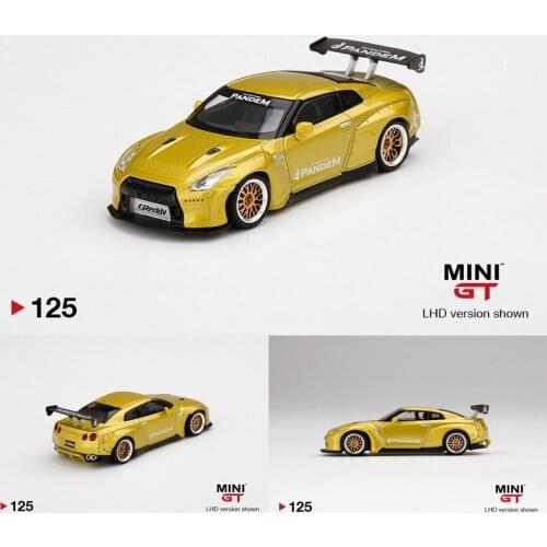 MINIGT1:64 Nissan GTR35 tail Collection Metal Die-cast Simulation Model Cars Toys