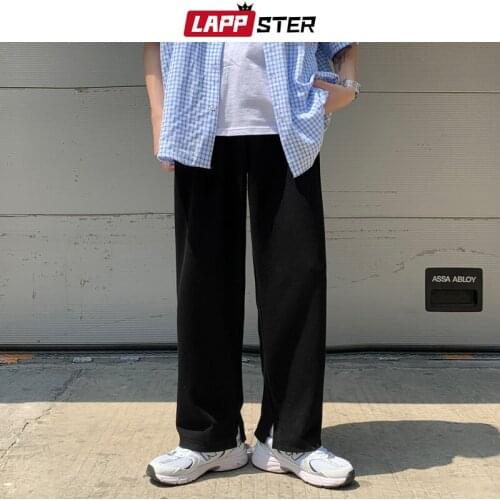 LAPPSTER Men Japanese Streetwear Harajuku Sweatpants 2021 Mens Korean Fashion Causal Pants Male Vintage Baggy Joggers Pants 2XL