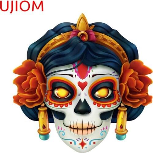 UJIOM Skull Door Sticker Home Decoration Bedroom Living Room Decorations Moisture Proof Wall Stickers Bedroom Decor Poster