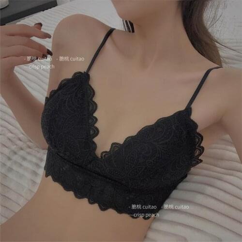 Underwear For Women Sexy Bralette Unlined Lace Lingerie Bras Intimate Tops Push Up Bra Crop Top 3/4 Cups underwear