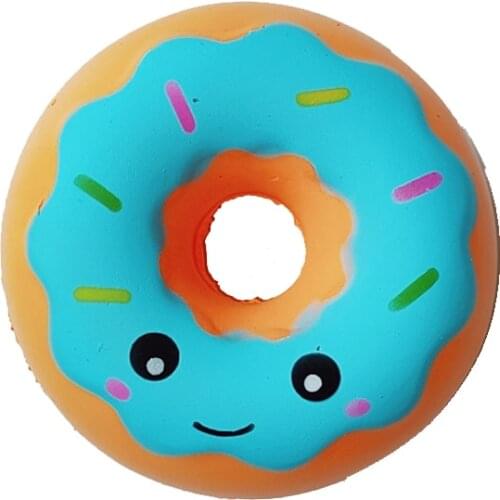 New Kawaii Doughnut Cream Scented Squishy donut Slow Rising Squeeze anti stress soft toy bread Cute For Childrens Toys