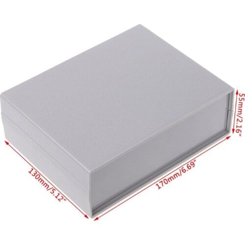Plastic Waterproof Cover Project Electronic Instrument Case Enclosure Box 130*170*55mm