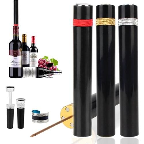 Portable Bar Tools Wine Bottle Opener Wine Corkscrew Pin Jar Cork Remover Air Pressure Pump
