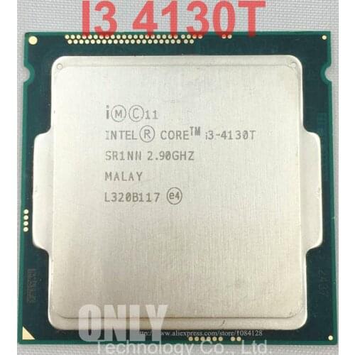 Free shipping Intel Core Processor I3 4130T I3-4130T LGA1150 22 nanometers Dual-Core 100% working properly Desktop Processor
