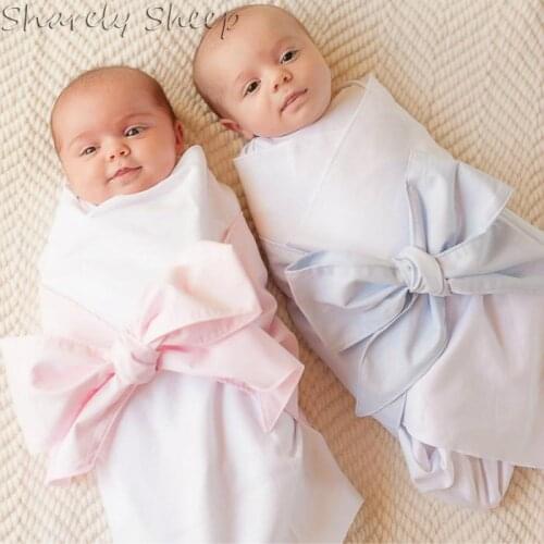 Baby Boy Girl Bow Swaddle Wraps Photoshoot Props Newborn Photography Props Wraps Blanket fotografia Accessories Baby Shower Gift
