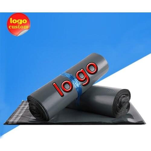 Gray Black Poly Mailer Express Bag Envelope Plastic Shipping Self Adhesive Delivery Packaging Gift Post Courier Bag Custom Logo