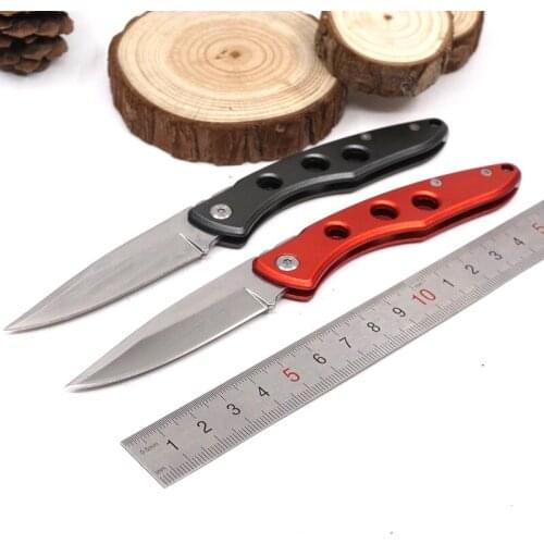 Mini Folding Knife Tactical Survival Knife 440C Blade Aluminium Handle Hunting Pocket Knives Camping EDC Multi Tool