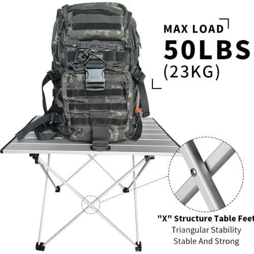 7075 Aluminum Alloy Table Outdoor Folding Portable Camping Fishing Cooking Hiking Table