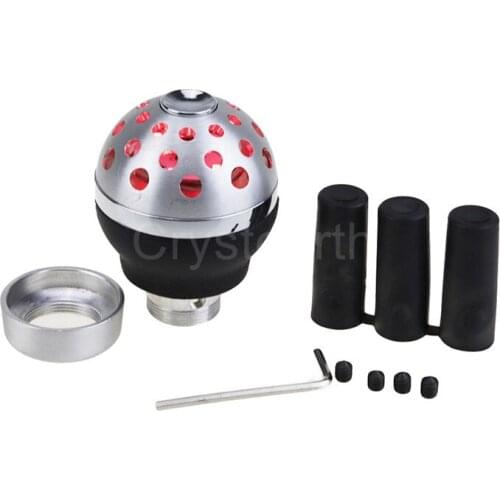 Universal Aluminum Car SUV Manual Transmission 5 6 Speed Gear Shift Knob Shifter Lever With Red LED Light