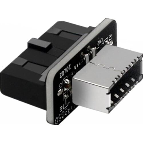USB 3.0 Internal Header to USB 3.1/3.2 Type C Front Type E Adapter USB3.0 19P/20P to TYPE-E Converter For Computer Motherboard