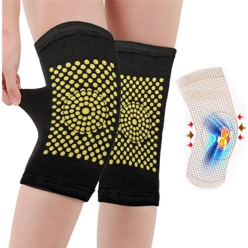 1 Pair Dot Matrix Self Heating Knee Pads Brace Sports Kneepad Warm Knee Support For Arthritis Joint Pain Relief Recovery