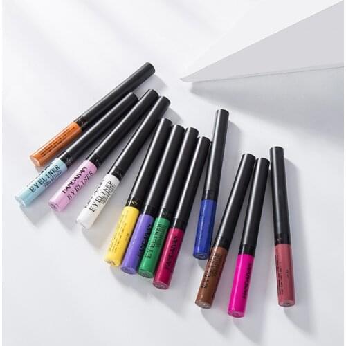 12pcs Colors Eyeliner Pencil Matte Long Lasting Waterproof No Blooming Eye Liner Pen Makeup Party Eyeliner Eye Shadow Pen