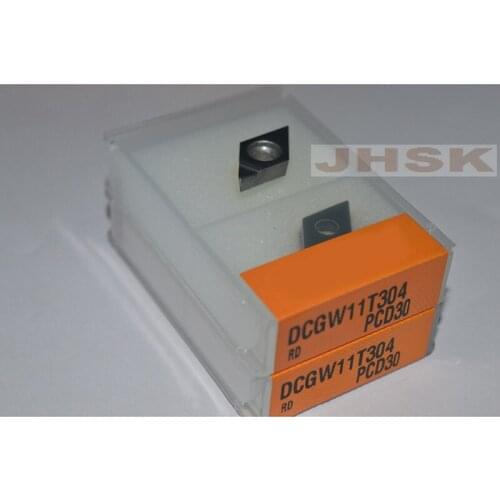 2pcs DCGT/DCGW11T304 PCD30 Used for Aluminum Polycrystalline diamond tools (PCD) cnc