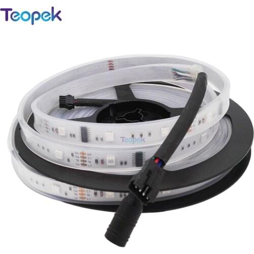 5M 6803 IC RGB Dream Magic Color LED Strip SMD 5050 DC12V 30LED/M IP20/IP67 Waterproof Flexible Strip Tape