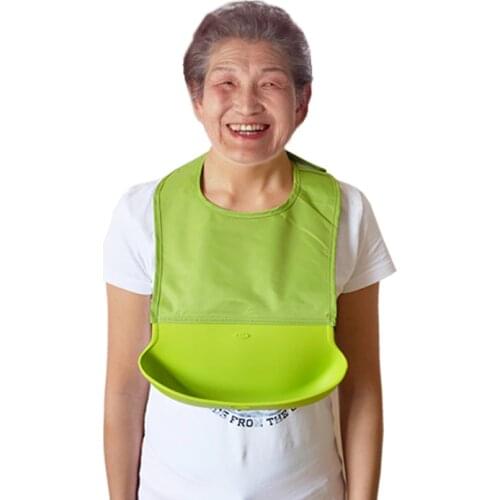 5 New Design Adult Waterproof Silicone Saliva Towel Wholesale Cartoon Aprons Bibs Solid Unisex Novelty Silica Gel