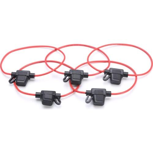 5pcs/set Car Mini Blade Fuse Holder Splash-proof In Line 5 Blade Fuse Holder for 12V 30A Car Fuses Accessories