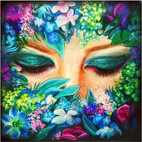 5D DIY flowers, woman diamond painting pattern cross stitch mosaic unicorn diamond embroidery Person,home decoration