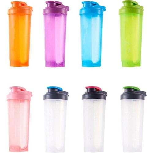 700ML Sport Shaker Bottle Whey Protein Powder Mixing Bottle Sport Fitness Gym Shaker Outdoor Portable Drink Cup 8 colors