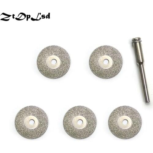 ZtDpLsd 5 Pcs 18mm Diamond Cutting Discs Cut Off Blade for Dremel Rotary Tool Abrasive Disc Dremel Accessories Disco De Corte