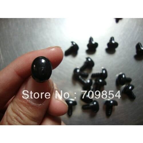 FREE postage!!! 300pcs/lot NEW A61# 10*13MM full black toy nose with washer