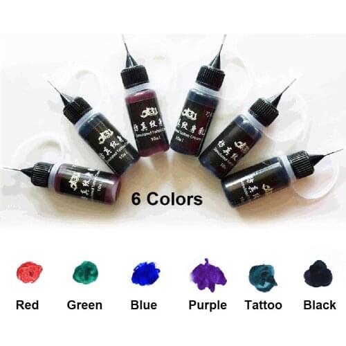 Professinal Tattoo Ink Pigment Set Breathable Waterproof Temporary Tattoo Film For Women Men Body Art