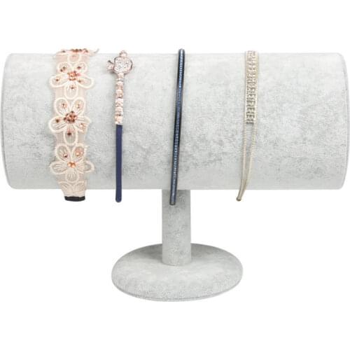 Wood Velvet Jewelry Hair Hoop Head Band Display Stand Organizer Showcase Holder jewelry stand jewelry organizer jewelry holder
