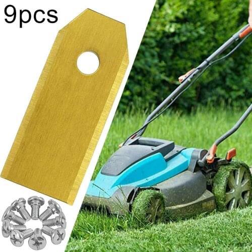 9Pcs 43mm Stainless Steel Lawnmower Blade Screw for Husqvarna Automower/Gardena Designed with 43mm length for more precise and