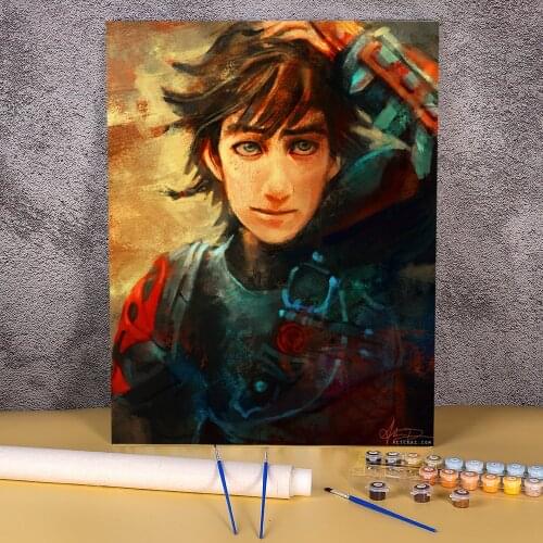 Doodles Painting By Numbers Set Oil Paints 50*70 Oil Painting Loft Wall Picture Crafts Adults Drawing