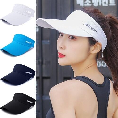 Summer Men Women Sun Sports Visor Baseball Cap Sport Headband Summer Casual Beach Hat Sport Running Quick-drying Adjustable Cap