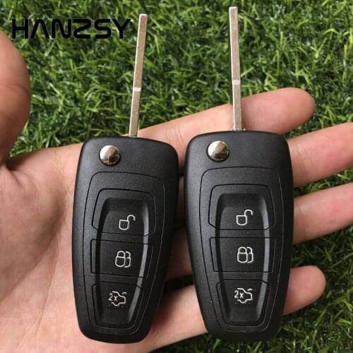 3 Button Remote key shell fob For Ford Focus 3 Fiesta connect mondeo c max Smart Car key Cover case Folding Flip Key housing