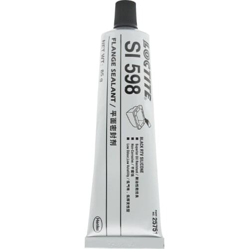 Loctite 598 glue repair internal combustion engine waterproof silicone rubber oil resistant high temperature flat sealant 85g