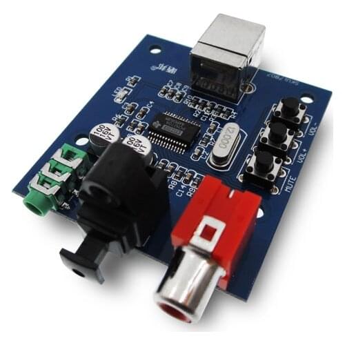 1Pcs PCM2704 USB DAC to S/PDIF Decoder Board Module Analog Output