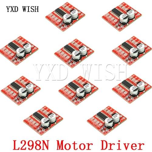 100pcs L298N 1.5A 2Way MX1508 DC PWM Speed Dual H-Bridge Stepper Motor Module DC 2V-10V