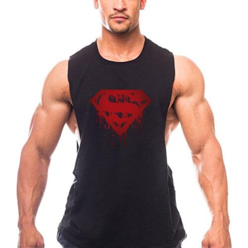 Prowow Mens Tank Top Gyms Stringer Singlets Fitness Clothing Workout Cotton Sleeveless Shirt Summer Undershirt Vest Male