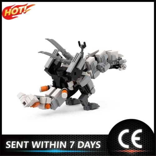MOC Horizon Mini Thunder Monster Building Blocks Set Tooth Beast Model Bricks DIY Idea Assemble Toys For KidS Birthday Gifts