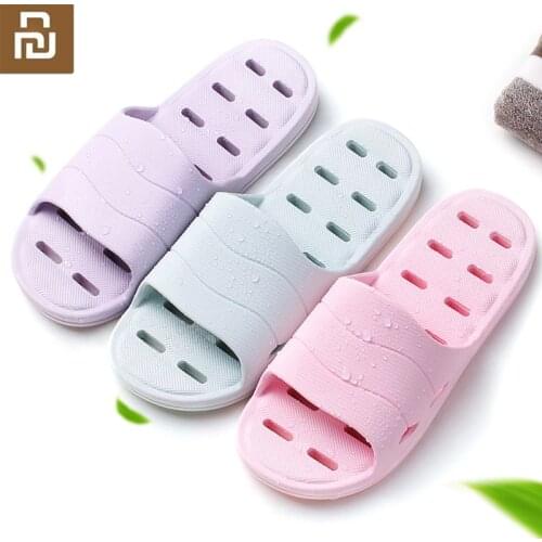 New Youpin bathroom leaking slippers slippers soft mens sandals non-slip home shower slippers childrens casual slippers