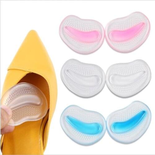 2PCS/pair Silicone Forefoot Pads Orthotic Arch Support Shoe Patch Insoles Inserts Massager High Heels Anti-Slip Pain Relief