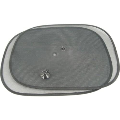 1Pair Summer Black Sunscreen Mesh Car Side Rear Window Sun Shade Cover Visor Shield Screen