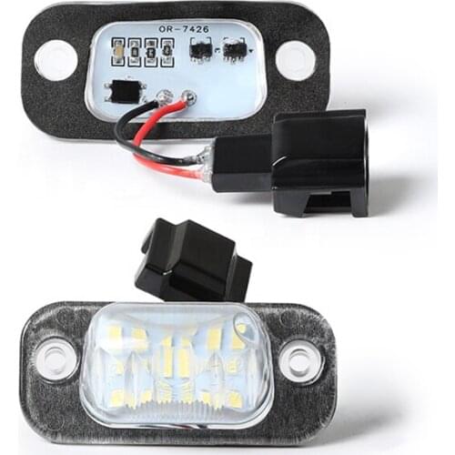 2Pcs LED Car License Plate Light Number Lights For VW Golf3 Cabrio Polo3 Classic Variant For Seat Jbiza 6k Set Coidoba 6k