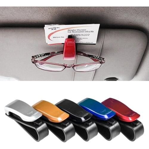 Universal Car Auto Sun Visor Glasses Box Holder Sunglasses Clip Card Ticket Holder Fastener Pen Case Eyeglasses Accessories