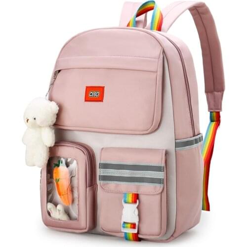 College Style Women Backpack 2021 New Large Capacity Student Travel Rucksack School Bags for Teenage Girl Boys