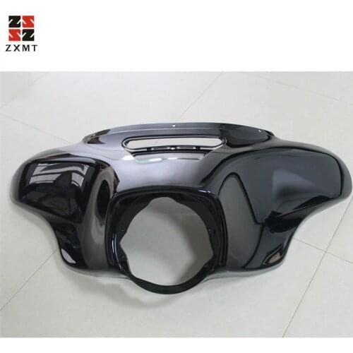 ZXMT Motorcycle Head Light Mask Headlight Fairing Front Cowl Fork Mount For Touring Glide Ultra Limited 2014-2018