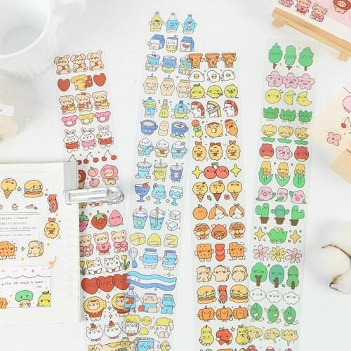 16pcs/LOT corner Elf series stationery sticker Creative decoration DIY shared outfit tape PET sticker