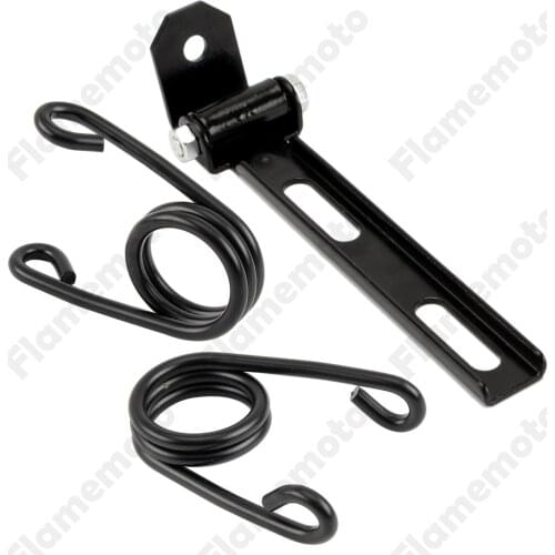 2.5" Black Motorcycle Accessories Scissor Torsion Solo Seat Spring Bracket Mount Kit For Harley Yamaha VStar 400 650 1100 1300