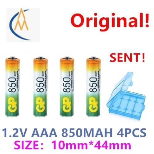 4PCS GP 1.2V AAA 850mah rechargeable battery Ni-MH large capacity durable digital camera mouse keyboard remote control toy