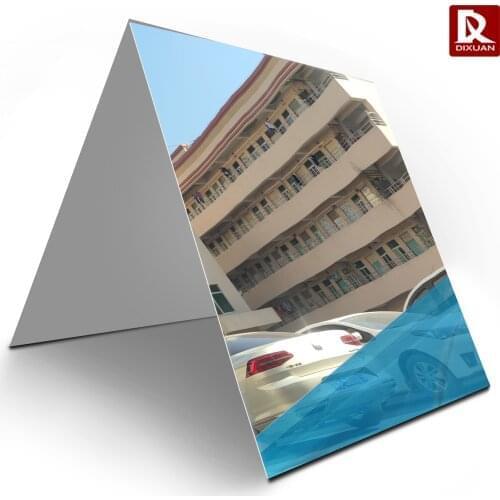 Free Shipping 0.4mm Reflector Mill Finish Mirror 86% High Reflective Aluminum Alloy Sheet Plate Polished Blue Film Decoration